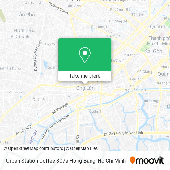 Urban Station Coffee 307a Hong Bang map