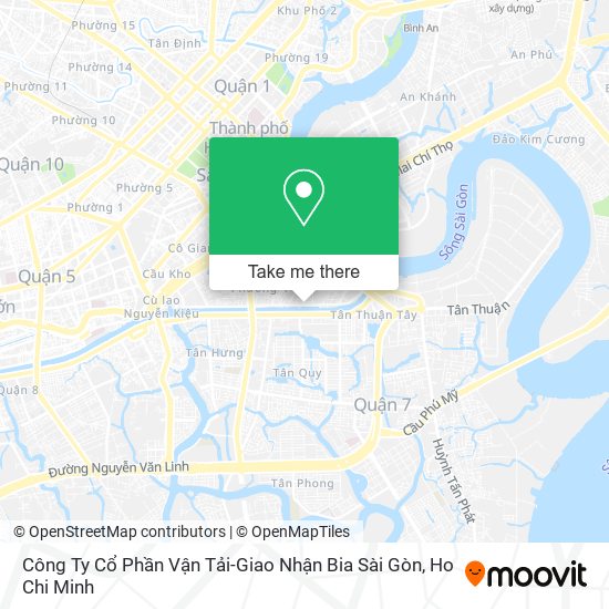 Công Ty Cổ Phần Vận Tải-Giao Nhận Bia Sài Gòn map