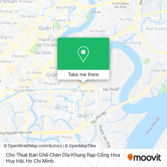 Cho Thuê Bàn Ghế-Chén Dĩa-Khung Rạp-Cổng Hoa Huy Hải map