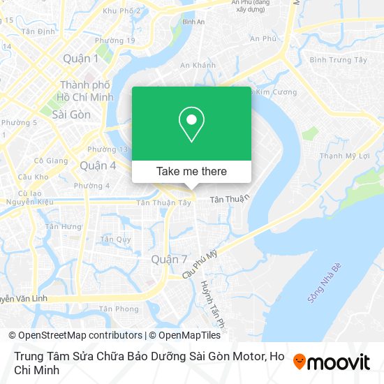 Trung Tâm Sửa Chữa Bảo Dưỡng Sài Gòn Motor map