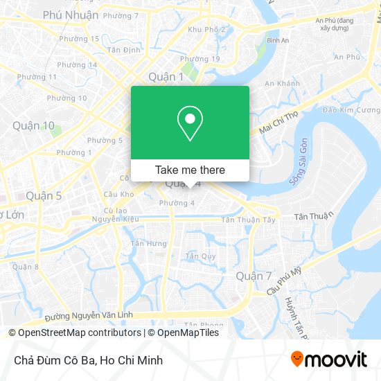 Chả Đùm Cô Ba map