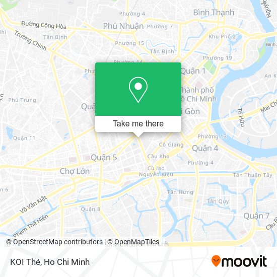 KOI Thé map