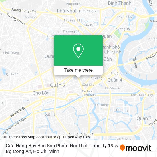 Cửa Hàng Bày Bán Sản Phẩm Nội Thất-Công Ty 19-5 Bộ Công An map