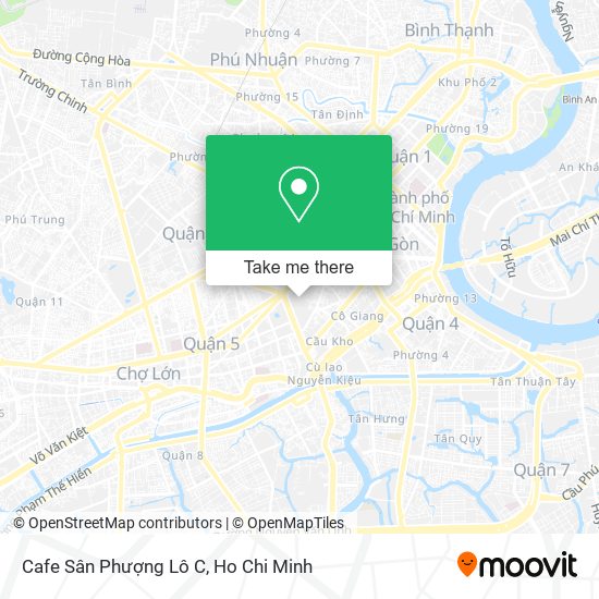 Cafe Sân Phượng Lô C map