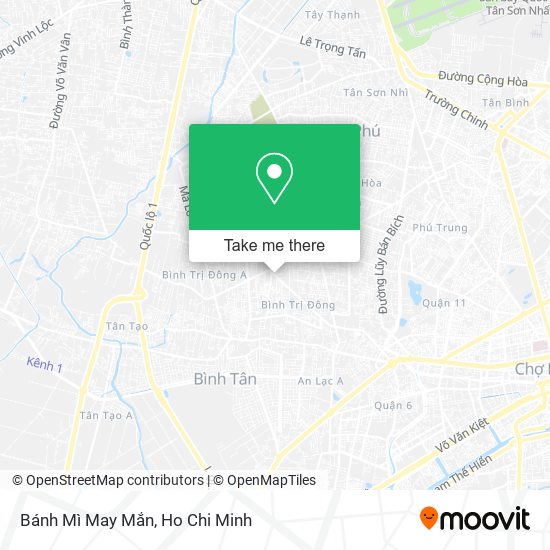 Bánh Mì May Mắn map