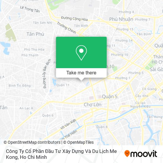 Công Ty Cổ Phần Đầu Tư Xây Dựng Và Du Lịch Me Kong map