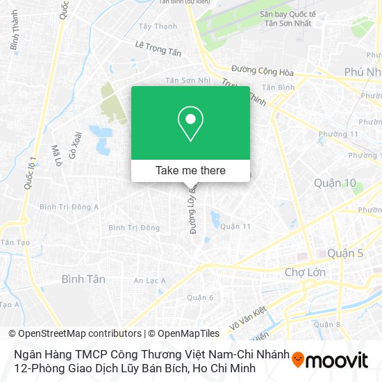 Ngân Hàng TMCP Công Thương Việt Nam-Chi Nhánh 12-Phòng Giao Dịch Lũy Bán Bích map