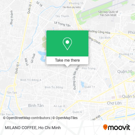 MILANO COFFEE map