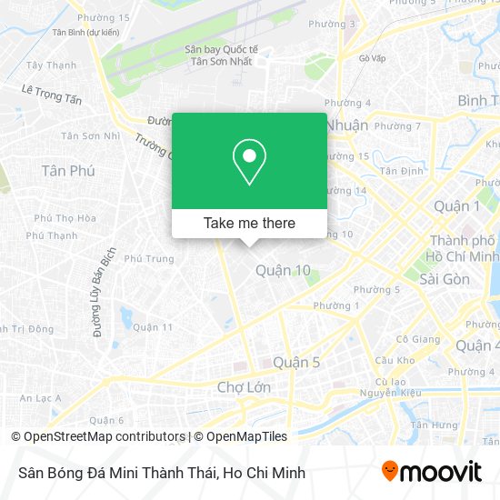 Sân Bóng Đá Mini Thành Thái map