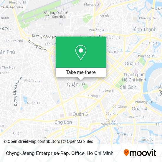 Chyng-Jeeng Enterprise-Rep. Office map