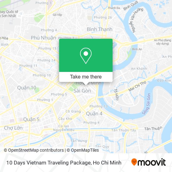 10 Days Vietnam Traveling Package map
