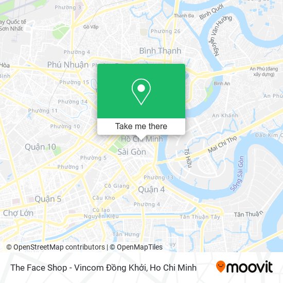 The Face Shop - Vincom Đồng Khởi map