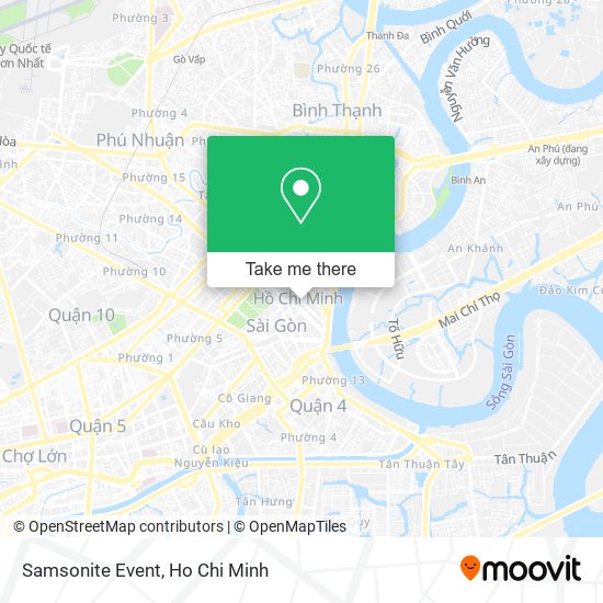 Samsonite Event map