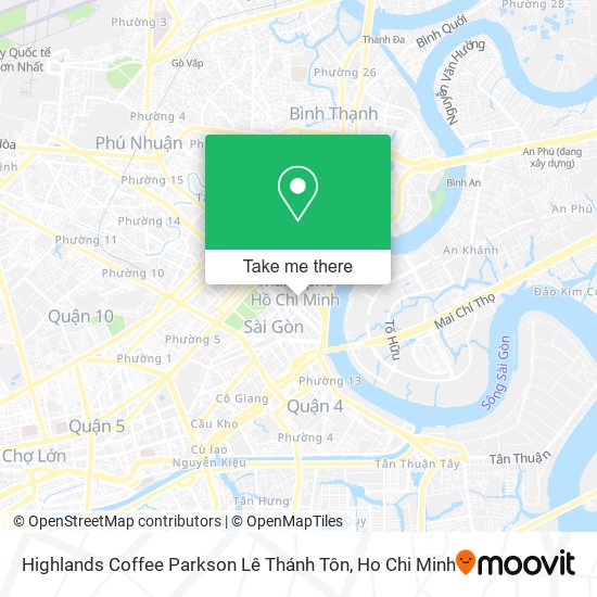 Highlands Coffee Parkson Lê Thánh Tôn map