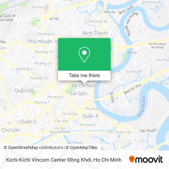 Kichi-Kichi Vincom Center Đồng Khởi map