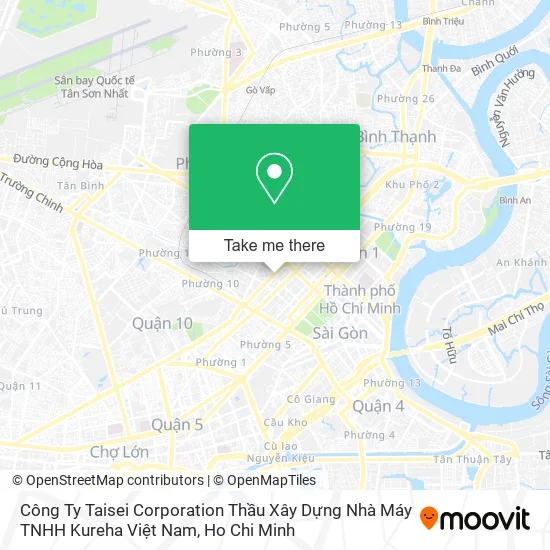 Công Ty Taisei Corporation Thầu Xây Dựng Nhà Máy TNHH Kureha Việt Nam map