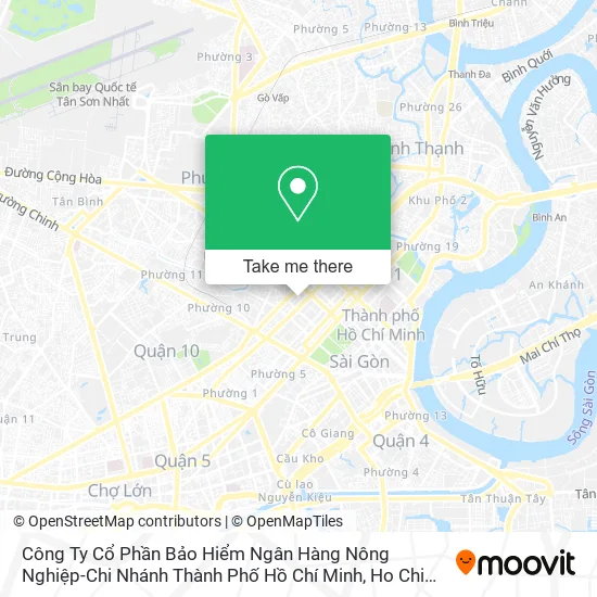 Công Ty Cổ Phần Bảo Hiểm Ngân Hàng Nông Nghiệp-Chi Nhánh Thành Phố Hồ Chí Minh map
