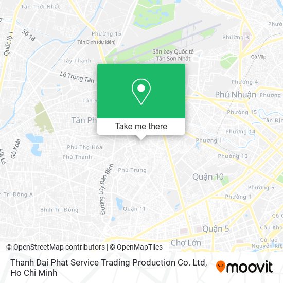 Thanh Dai Phat Service Trading Production Co. Ltd map