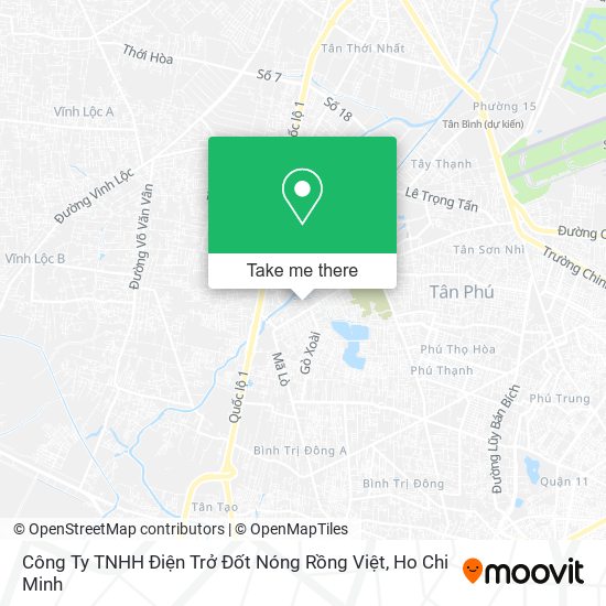 Công Ty TNHH Điện Trở Đốt Nóng Rồng Việt map