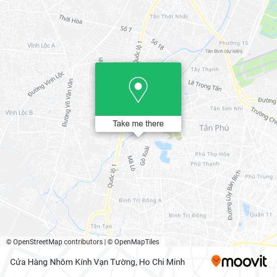 Cửa Hàng Nhôm Kính Vạn Tường map