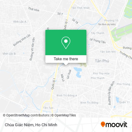 Chùa Giác Niệm map