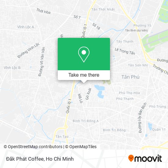 Đắk Phát Coffee map