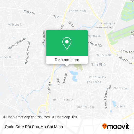 Quán Cafe Đồi Cau map