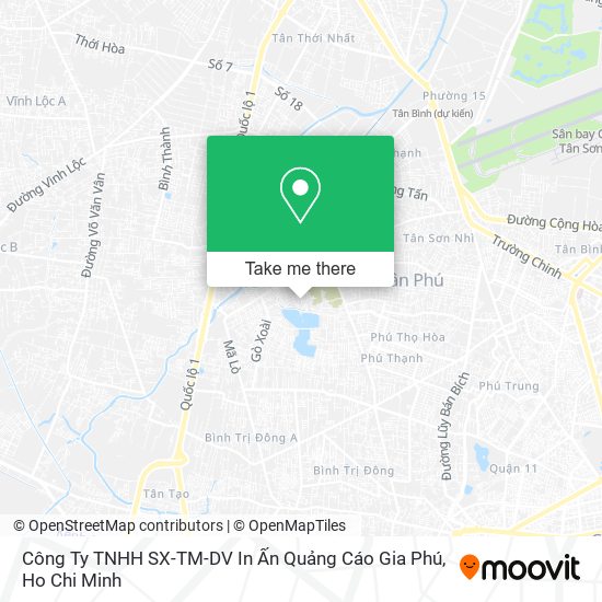 Công Ty TNHH SX-TM-DV In Ấn Quảng Cáo Gia Phú map