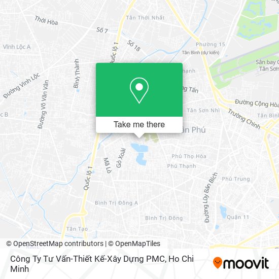 Công Ty Tư Vấn-Thiết Kế-Xây Dựng PMC map