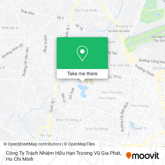 Công Ty Trách Nhiệm Hữu Hạn Trương Vũ Gia Phát map