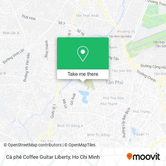 Cà phê Coffee Guitar Liberty map