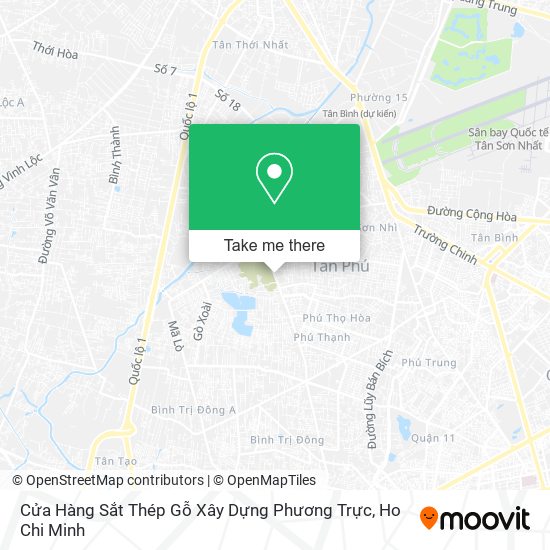 Cửa Hàng Sắt Thép Gỗ Xây Dựng Phương Trực map