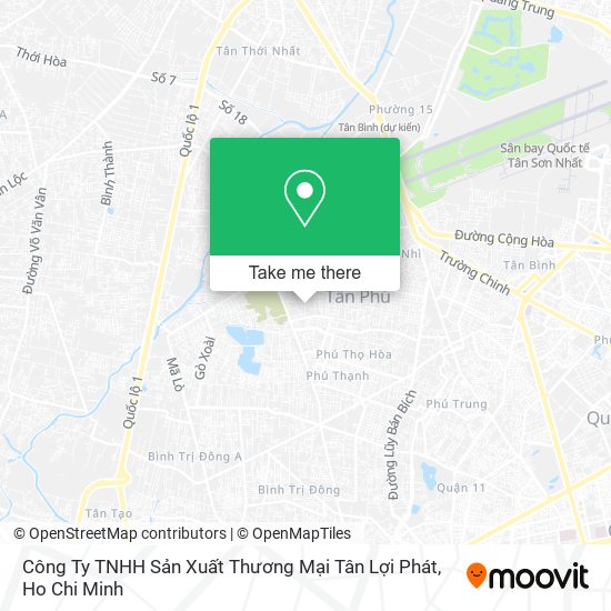 Công Ty TNHH Sản Xuất Thương Mại Tân Lợi Phát map