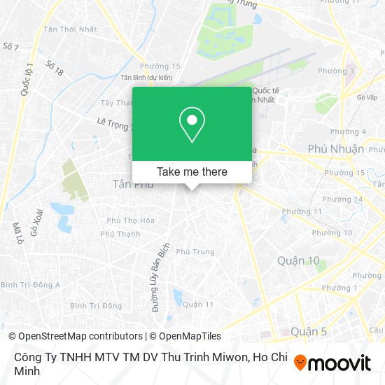 Công Ty TNHH MTV TM DV Thu Trinh Miwon map