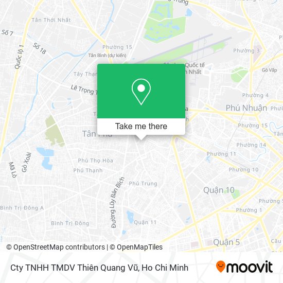 Cty TNHH TMDV Thiên Quang Vũ map