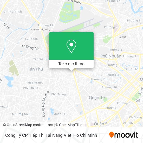 Công Ty CP Tiếp Thị Tài Năng Việt map