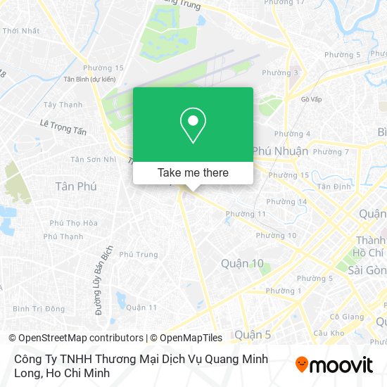 Công Ty TNHH Thương Mại Dịch Vụ Quang Minh Long map