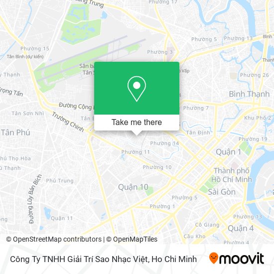 Công Ty TNHH Giải Trí Sao Nhạc Việt map