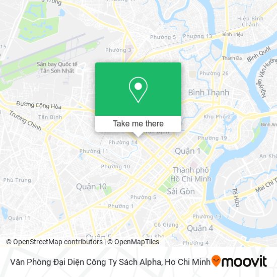 Văn Phòng Đại Diện Công Ty Sách Alpha map