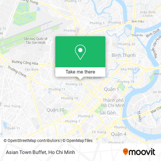 Asian Town Buffet map