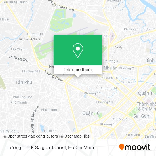 Trường TCLK Saigon Tourist map