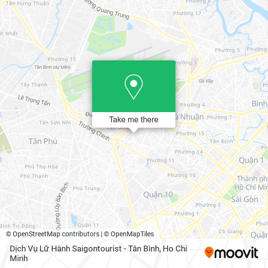 Dịch Vụ Lữ Hành Saigontourist - Tân Bình map