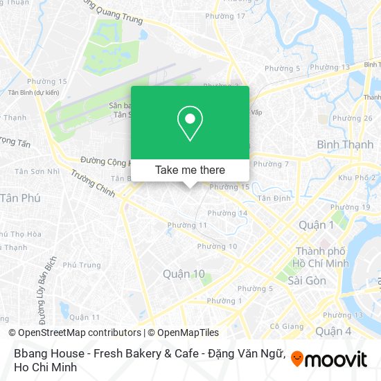 Bbang House - Fresh Bakery & Cafe - Đặng Văn Ngữ map