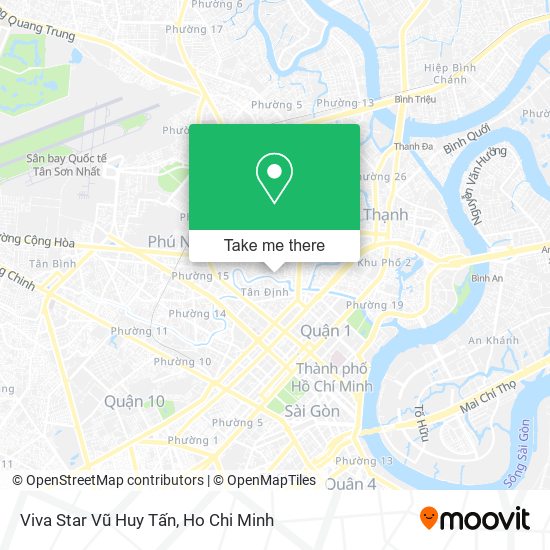 Viva Star Vũ Huy Tấn map