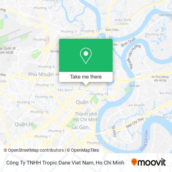 Công Ty TNHH Tropic Dane Viet Nam map