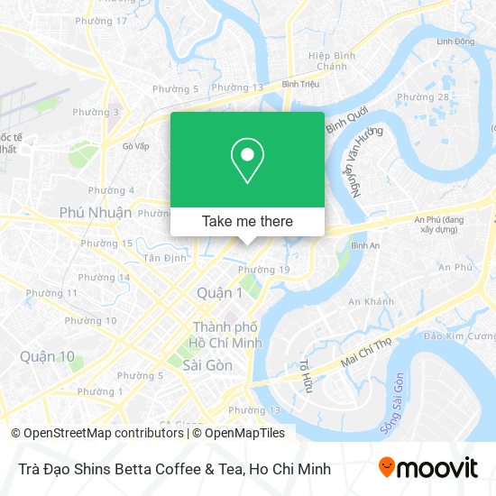 Trà Đạo Shins Betta Coffee & Tea map