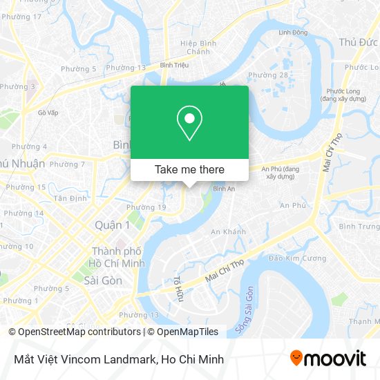 Mắt Việt Vincom Landmark map