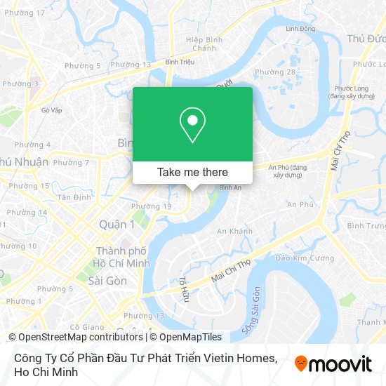 Công Ty Cổ Phần Đầu Tư Phát Triển Vietin Homes map
