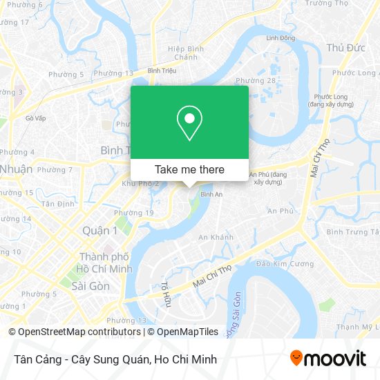 Tân Cảng - Cây Sung Quán map