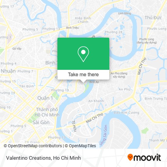 Valentino Creations map